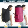 Laundry Bag Extra Large 115L，Laundry Backpack with Shoulder Straps，Sturdy Travel