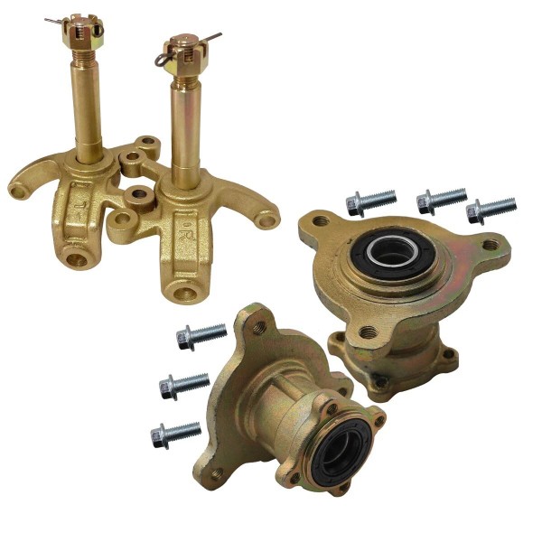 Unbranded Pair 3 Stud Front Wheel Hubs Spindle for Go