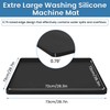 Large Washing Machine Mat 29" x 29" Silicone Under Washer
