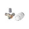 Danfoss Thermostatic sensor RAS-C2 013G6050, TRV Valve And 15mm Reversible