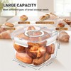 Gracenal Bread Box for Kitchen Countertop, Large Airtight Food Storage