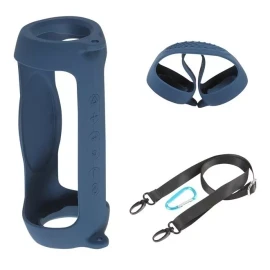 Estuchelandia Funda Silicona Uso Rudo Jbl Charge 5 Con Gancho Y Correa
