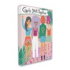 Stupell Industries Girls Stick Together Sentiment Fashion Friends Pink, Designed by Lisa Whitebutton Canvas Wall Art, 30 x 40, Green