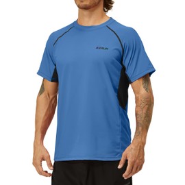 Camisetas de natación para hombre, con protección solar UV 50+, de secado rápido, para playa, pesca, agua
