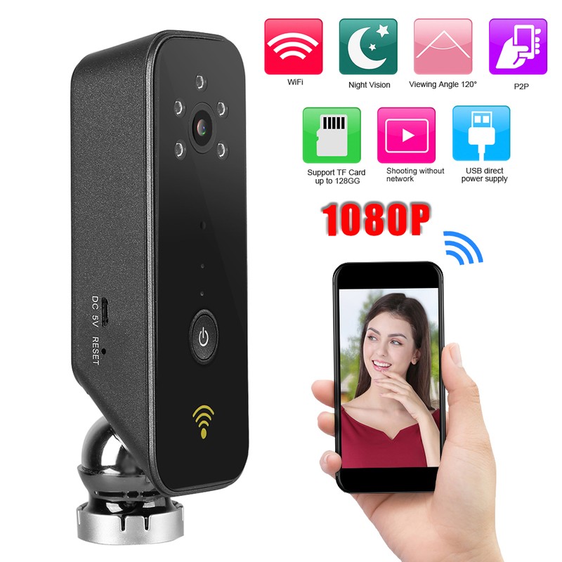 Mini 1080P Wifi Wide Angle P2P Ir cUT night Vision