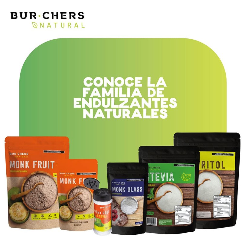 Edulcorante Natural, Stevia, Sin Calorias 800g - Burchers Natural