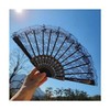 Portable Lace Folding Summer Club Dance Fan Lace Hand Fan Photography