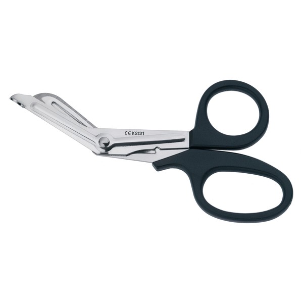 First Aid Only 7 Inches Black Scissor with Plastic Handle