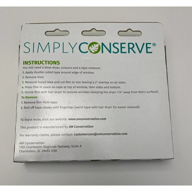 Simply Conserve Window Insulating Kit Indoor 5-Pack 36" x 60"