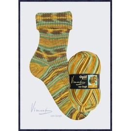 Opal 4ply Sock Yarn 5432 Sunflowers Vincent Van Gogh