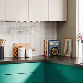 Rustic State Vigo 4 Sectional Adjustable Under Cabinet Mount Wood Stemware Rack Hanging Shelf Glassware Holder Bar Organizer with up to 12 Wine Glass Storage 12 Inch Deep White