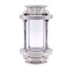 DERNORD In-Line Sight Glass with Clamp End,Flow Sanitary Straight Sight