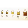Pack of 100 Folding Eye Picure Hooks with Nails Size