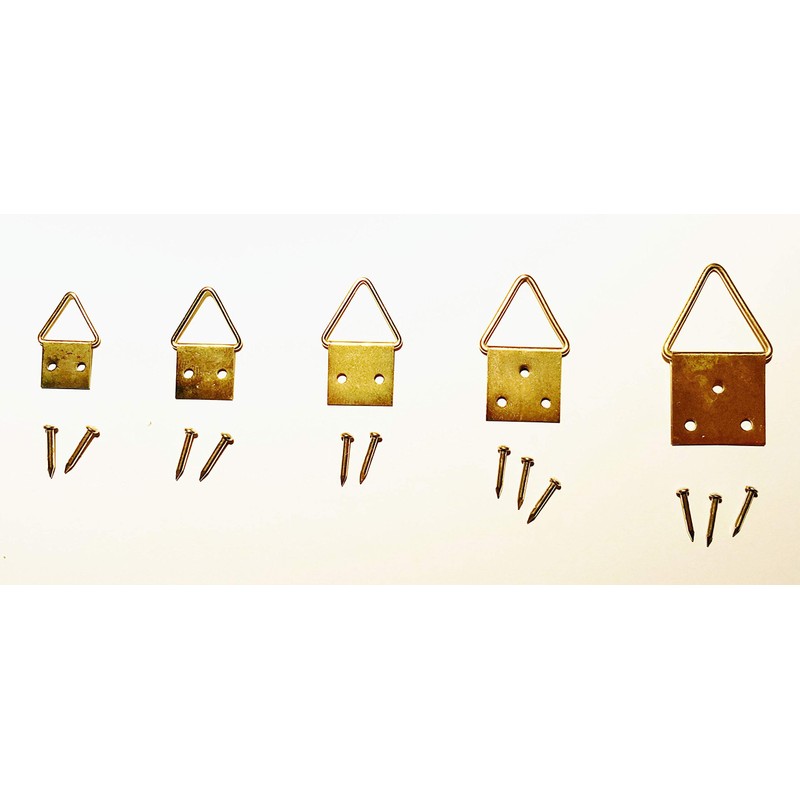Pack of 100 Folding Eye Picure Hooks with Nails Size