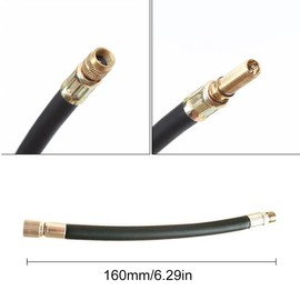 Pack of 2 Valve Extension Tyre Bicycle Car Valve Extension Rubber Tyre Extender Bicycle Pump Valve Extension Tyre Valve Extension Adapter Rubber Extension for Tyre Valve 160 mm