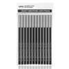 Black Eyeliner Pencil Set - 12 PCs Matte Silky Formulas