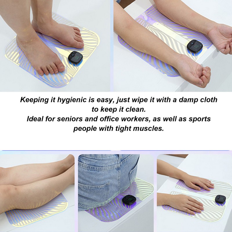 Foot Massager Mat Anti Fatigue Portable Foldable Remote Control 10
