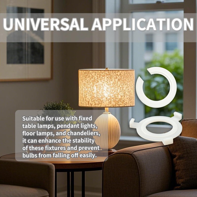 JIEHU 10 Pcs E27 to E14 Lamp Shade Reducing Ring,