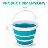 LIVIVO Collapsible Bucket – Large 10L Capacity Sturdy Folding Silicon