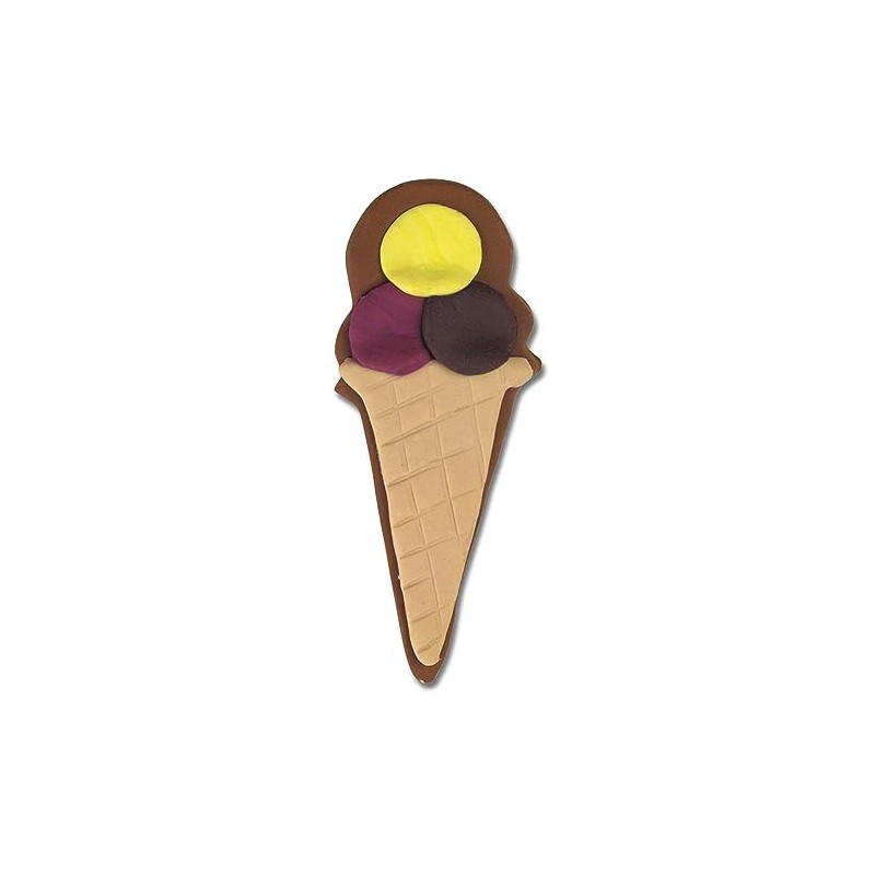 Staedter Ice Cream Cone Cookie Cutter, Silver, 6 cm