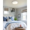 Rattan Ceiling Light Fixture, HWH 16'' Boho Flush Mount Ceiling