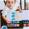 jojofuny 5pcs Wooden Portrait Clay Board Creative DIY Art Board