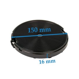 EVAYP 4 x activated carbon filters suitable for EFF75 AEG Electrolux 4055093712 Faber 112.0067.944 112.0254.245 Franke 112.0067.942 NYTTIG FIL400 for kitchen hoods