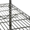 Shelving Inc. 8" x 36" Poly Wire Shelf Liners, Black,