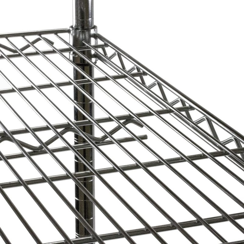 Shelving Inc. 8" x 36" Poly Wire Shelf Liners, Black,