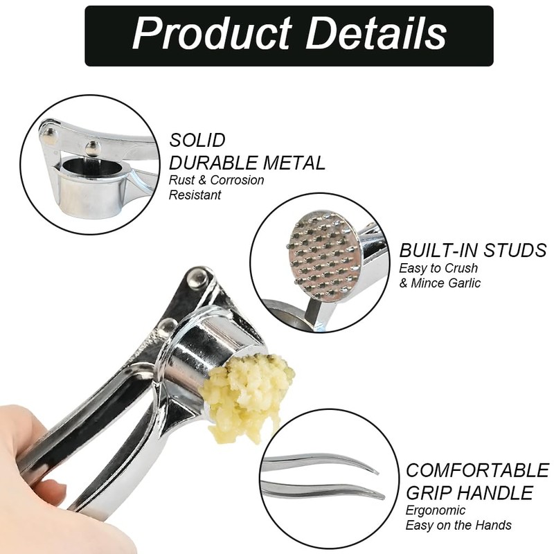 Armo® Garlic Press Mincer Crusher Professional Garlic Press Garlic Chopper