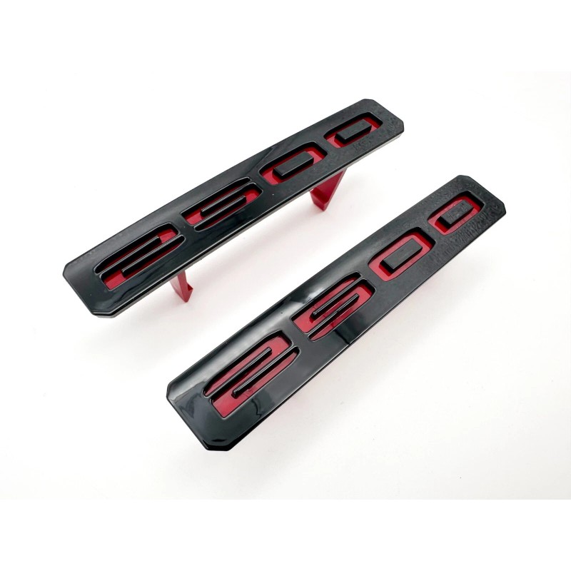 Auto Red Black Front Bumper Fascia Fender 2500 Emblems 2024+