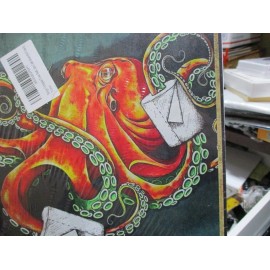 Metal sign retro YOUR BUTT NAPKINS MY LORD octopus TP kitchen bar man cave NEW