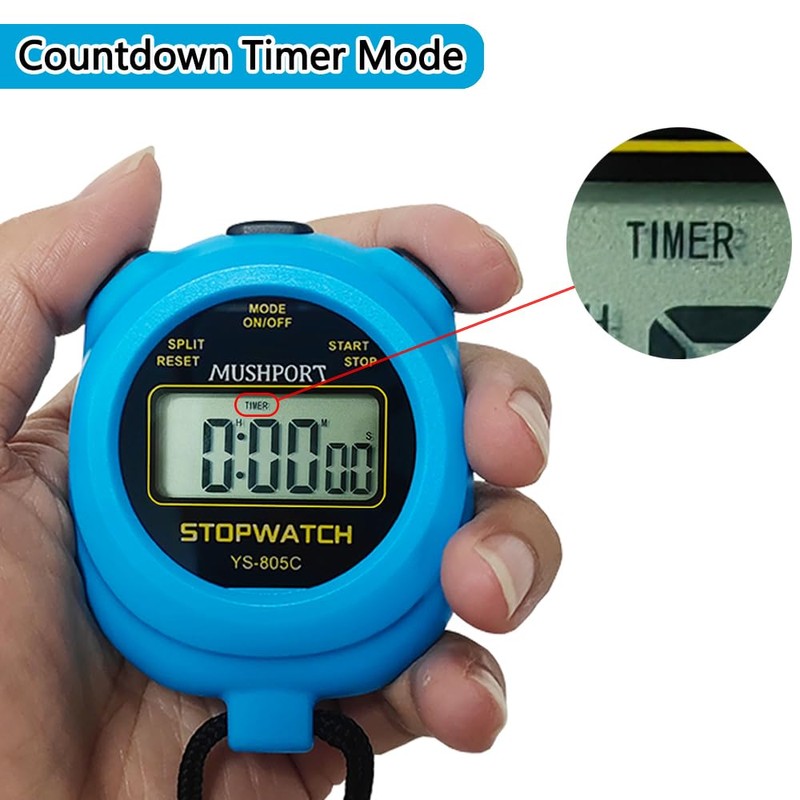 2 Pack Digital Sport Stopwatch Timer for Coaches, ON/Off Countdown