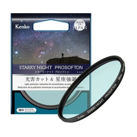 Kenko Starry Night Prosofton Effect Filter, Diameter 62 mm, Reduction of Light Pollution & Soft Effect, for Shooting Starry Landscapes, Made in Japan 549605