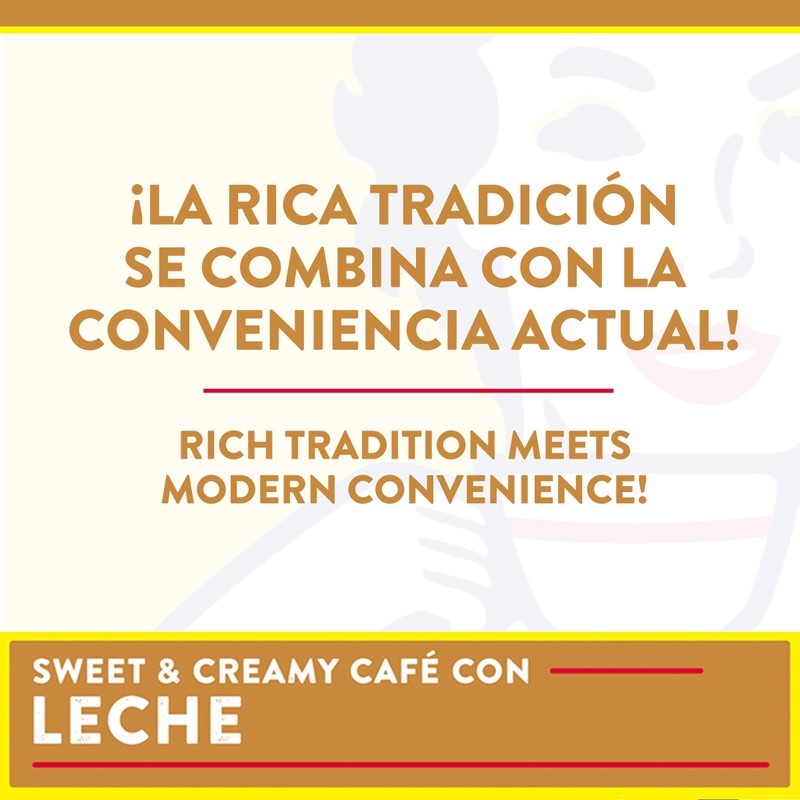 Café Bustelo Café con Leche Flavored Espresso Style Coffee, 96