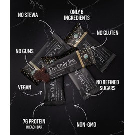 Truvani Plant Based Snack Bars | Chocolate Brownie 1 Pack | 7g Protein | USDA Organic and Vegan | The Only Bar | Dairy, Soy, and Gluten Free | Individually Wrapped