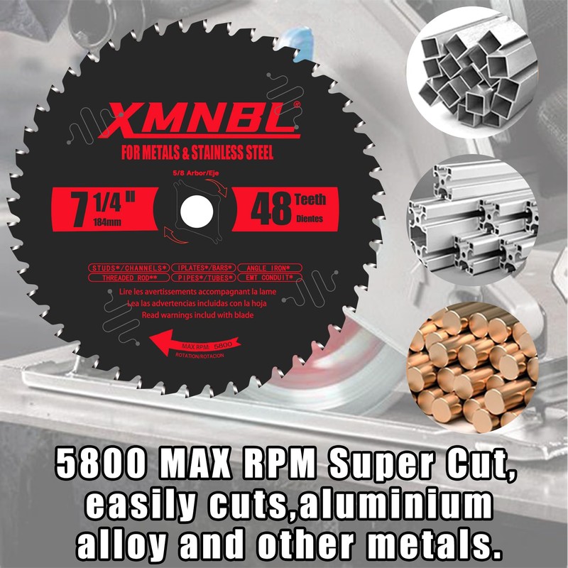7 1/4 Inch Metal and Stainless Steel Cutting Circular Saw