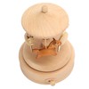 Cute Music Box Wooden Rotating Musical Box Wood Crafts Birthday