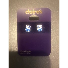Claire’s One Adorable New Pair Of Claire's 18 Kt Gold Plated Panda White Bear Earrings