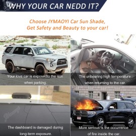 JYMAOYI For Toyota Rav4 Highlander Car Windshield Sun Shade US Flag Block Shield Cover