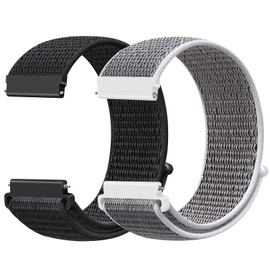 Runostrich 19 mm Nylon Sport Loop Bracelet Compatible with Willful/YAMAY/Letsfit/LETSCOM/LIFEBEE/Lintelek ID205 ID205L ID205G ID205S ID205U Quick Release Bracelet for Men and Women