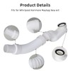 Flexible Freestanding Tub Drain Kit - Low Profile Flat P