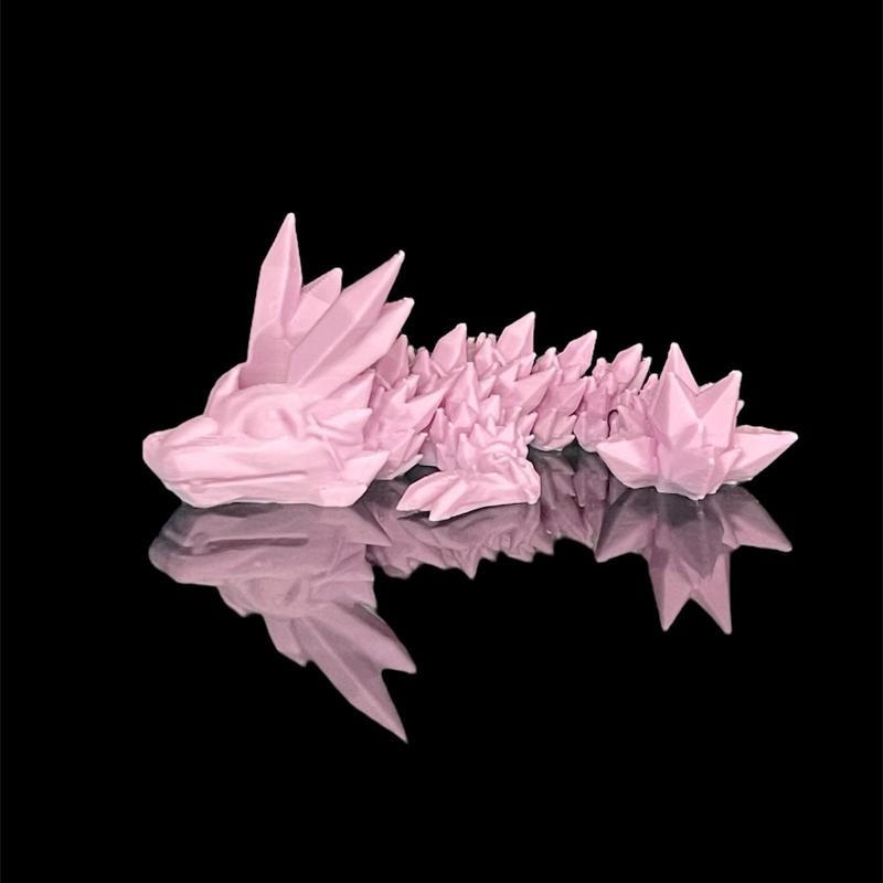 Tumbler Straw Buddy Dragon Guardian Straw Figurine 3D Printed:_Ice