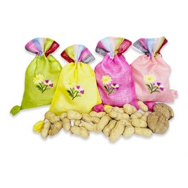 Jeongwol Daeboreum Bureom Lucky Pouch: 50g Unpeeled Peanuts & 2 Walnuts Nuts 2ea