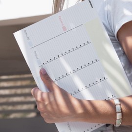 PACKLIST® Weekly Planner Pad A4 without Fixed Date, 52 Week Family Planner, Notes, Plans, Important Dates, Exclusive Calendar with Eco-Friendly Packaging, 100% Paper Product, No Plastic