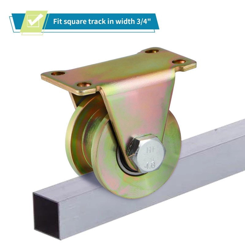 Skelang 4 Pcs 2" Groove Wheel, H-Type Heavy Duty Rigid