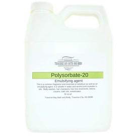 Traverse Bay Soap Company Polysorbate 20, 32oz 1 Quart Jug. safety sealed container