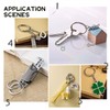 Voarge 50 Pcs Split Rings 15mm/20mm/25mm/28mm/30mm, Key Rings Stainless Steel