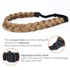DIGUAN Synthetic Hair Braided Headband Wide Plaited Braids Hairpiece Women