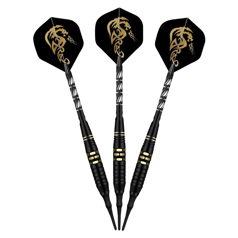 LYCXAMES Darts with Plastic Tip for Electronic Dartboard, Set of